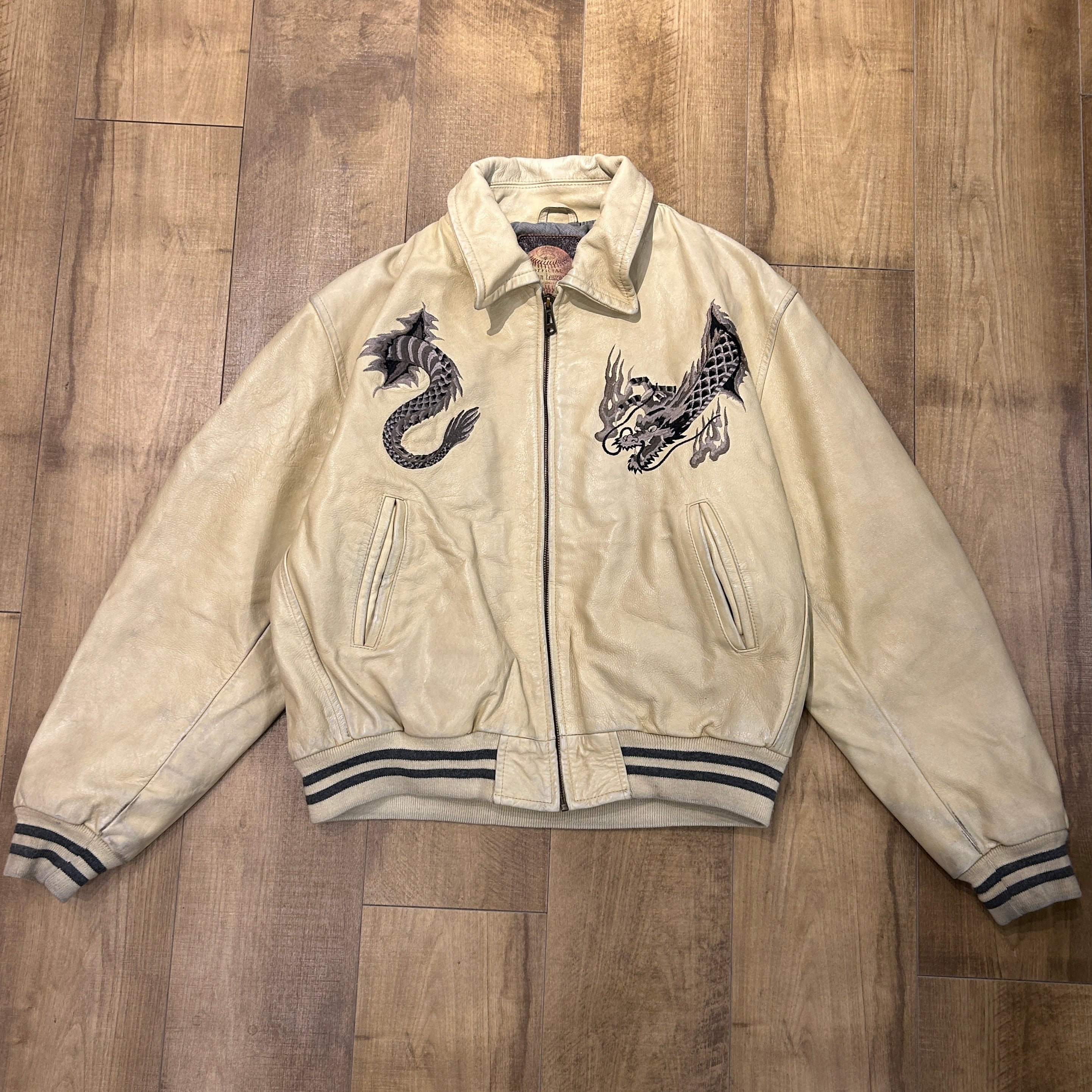 Used スカジャン風 レザージャケット | 古着屋KAKAVAKA