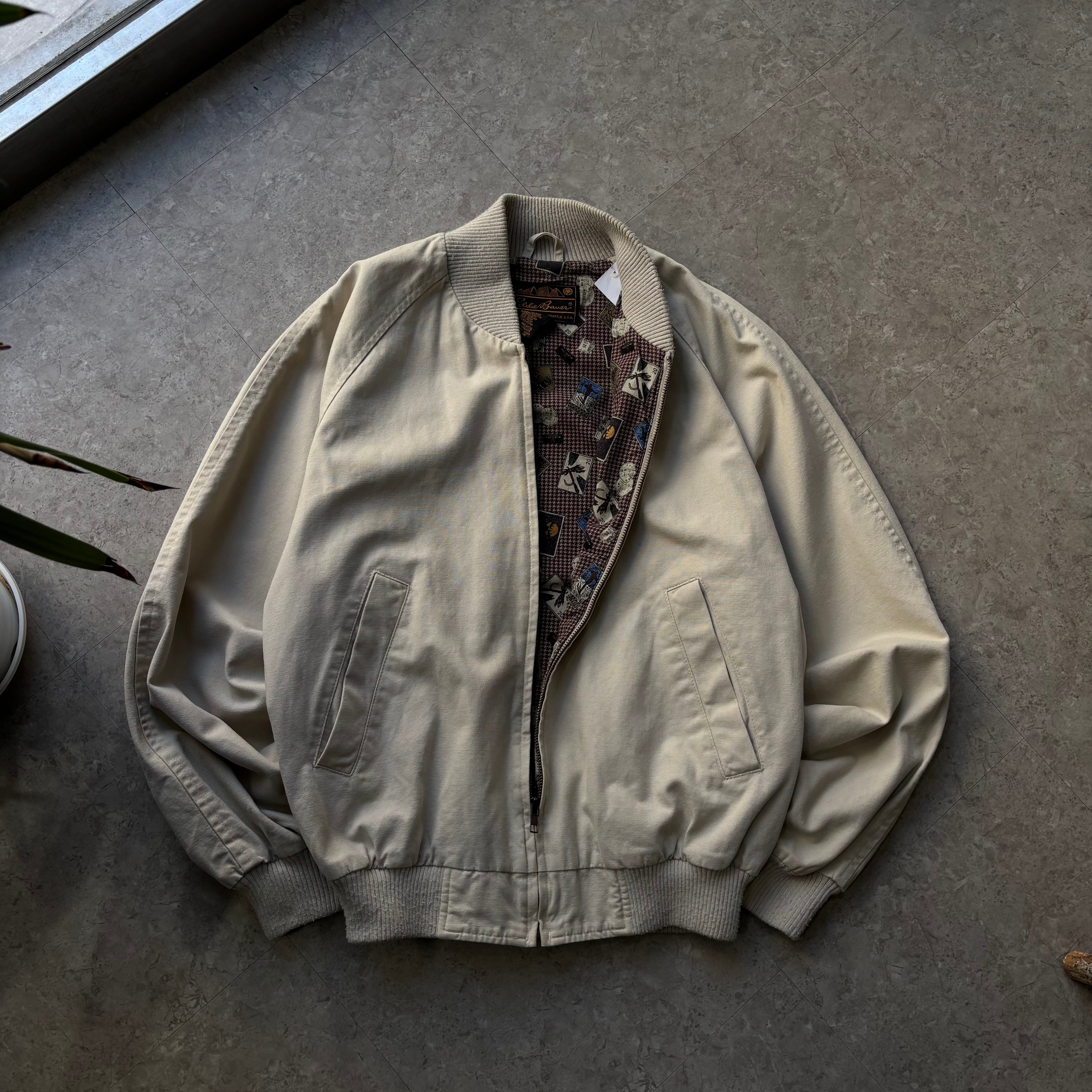 90s Eddie Bauer cotton zip up blouson【仙台店】