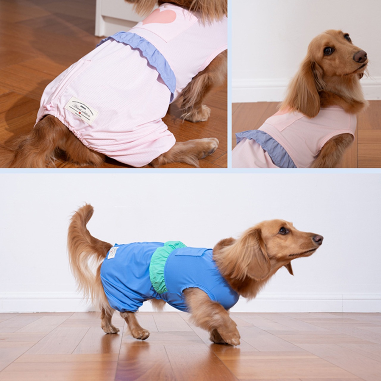 【puppygallery公式】Love Frill Cooling Romper 2XL-3.5XL
