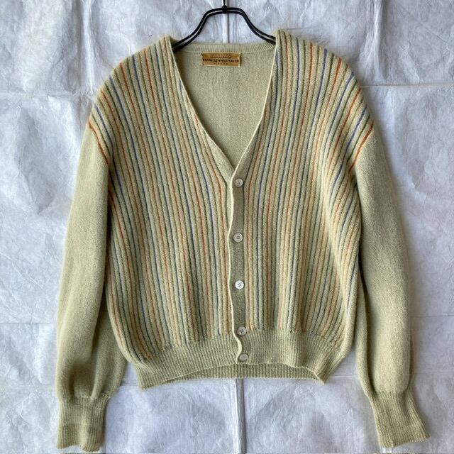 60's vintage rose cardigan ヴィンテージ カーディガン 60〜70s 