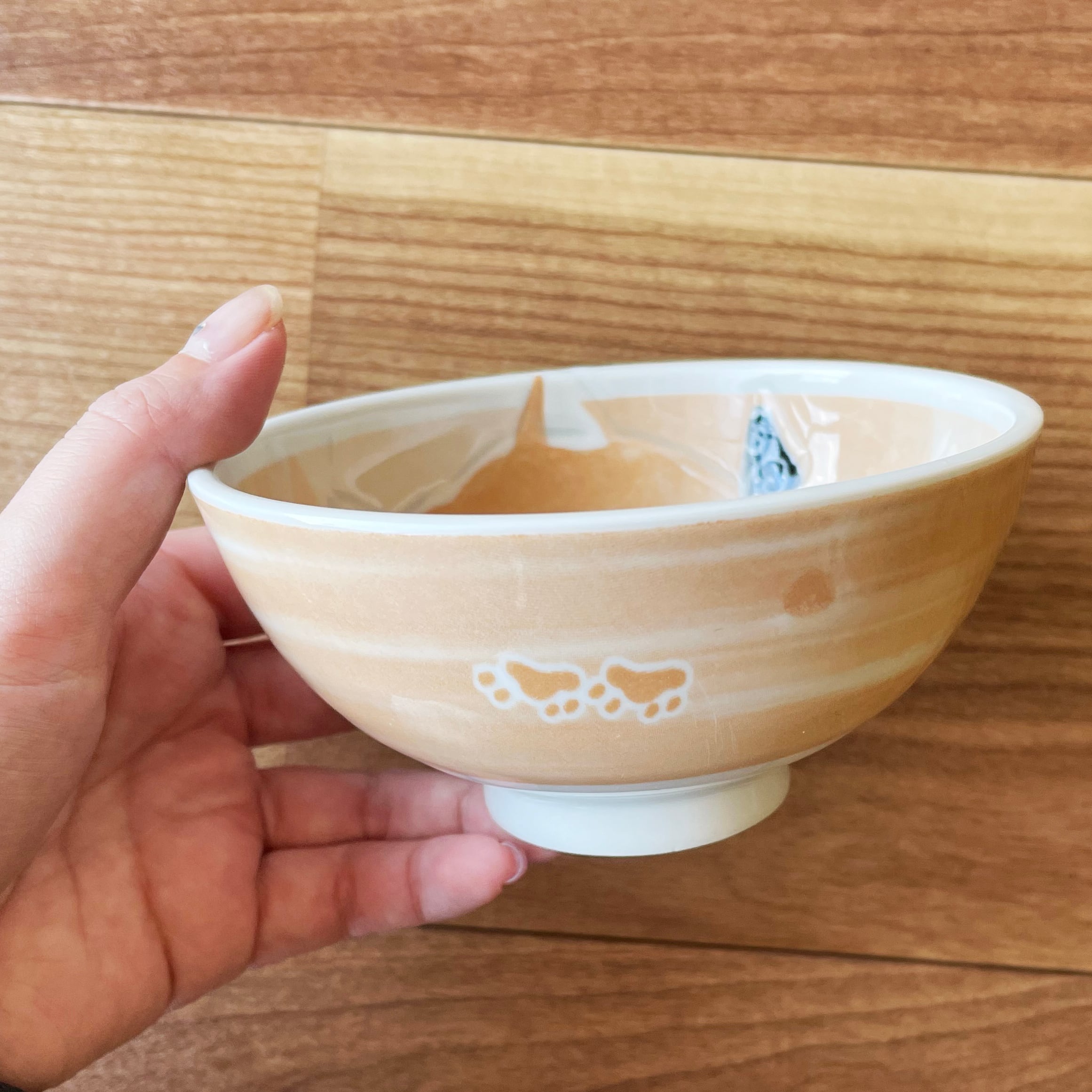 笑いぬ 軽量茶碗 ブラウン DG-008H | カネセ
