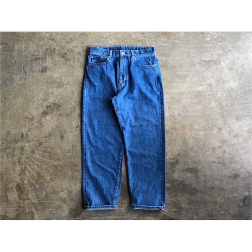 LAMOND (ラモンド)  Serubitch  Middle Wide Tapered Denim Blue Vintage