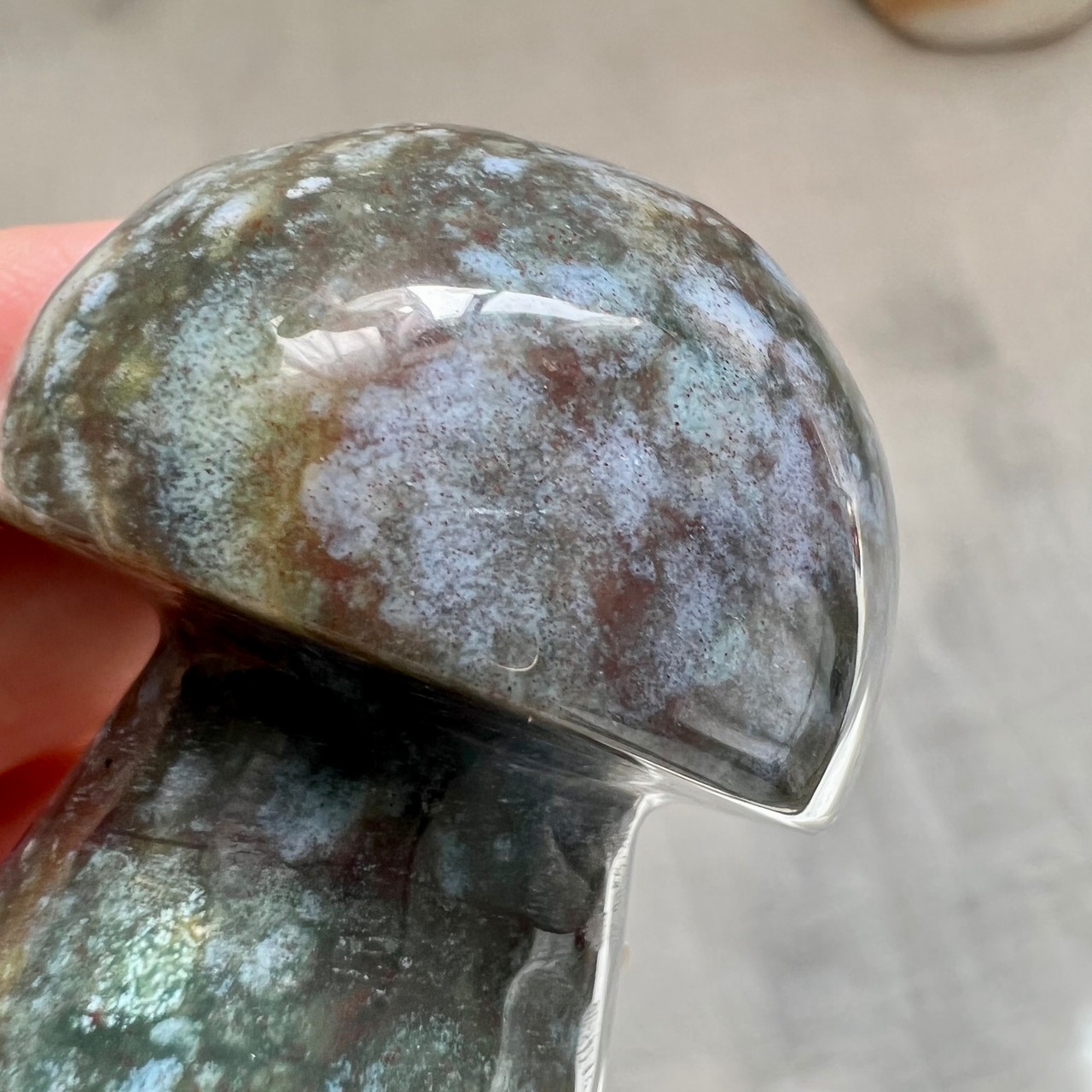 オーシャンジャスパー*マッシュルーム6*天然石インテリア*置き物