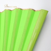 フラメンコ アバニコ 扇子 Abanico Espaol 小物 小道具 32cm グリーン系 黄緑 ゴールド アイテム 練習 舞台 発表会 イベント アクセサリー 黄緑 ゴールド 扇子 ダンス フラメンコ アバニコ 練習用 イベント用 アクセサリー