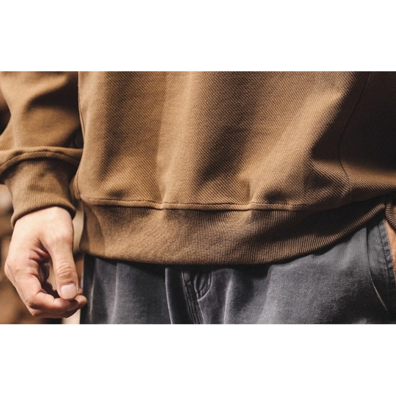 ラグランスリーブ 無地スウェットトップス 10224