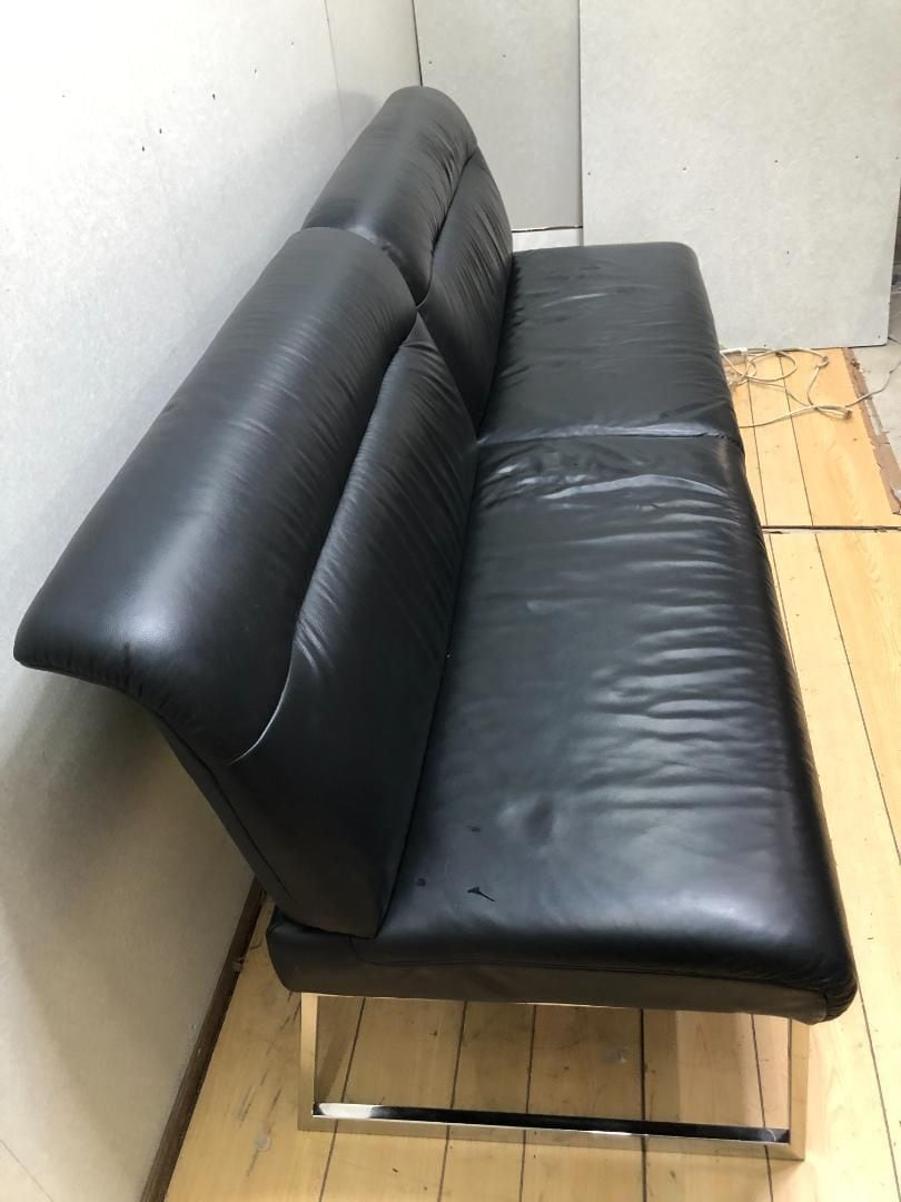 JOOP! ヨープ himolla ヒモラ ドイツ製 本革 3人掛けソファ ブラック