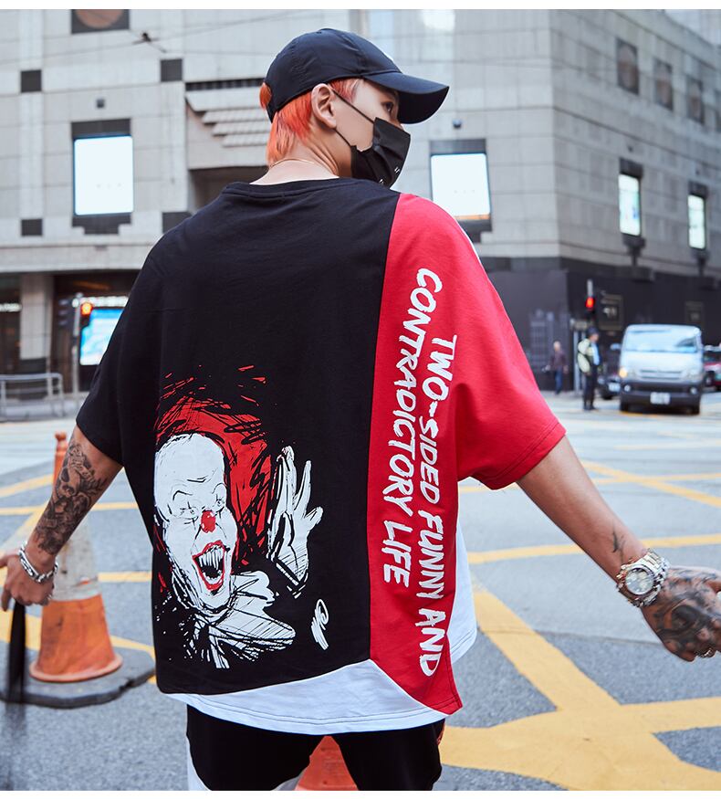 全1色 Tシャツ カットソー プリント カジュアル ストリート 