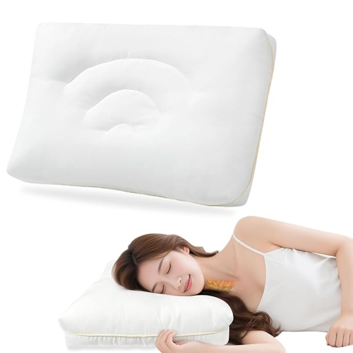 COZYNOVA 枕 ホテル仕様 首が痛くならない まくら 低中タイプ 高さ8-10cm 横向き寝 仰向き うつ伏せ寝 柔らかい 寝心地良い ...