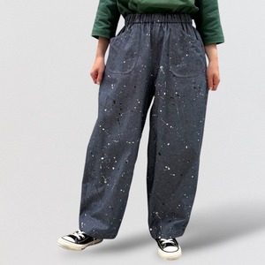 Co’s black and white random dot print balloon pants