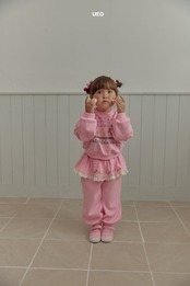 韓国子供服 / ÜEO / ウサギレースジョガーパンツ / 秋服 *S~JS*