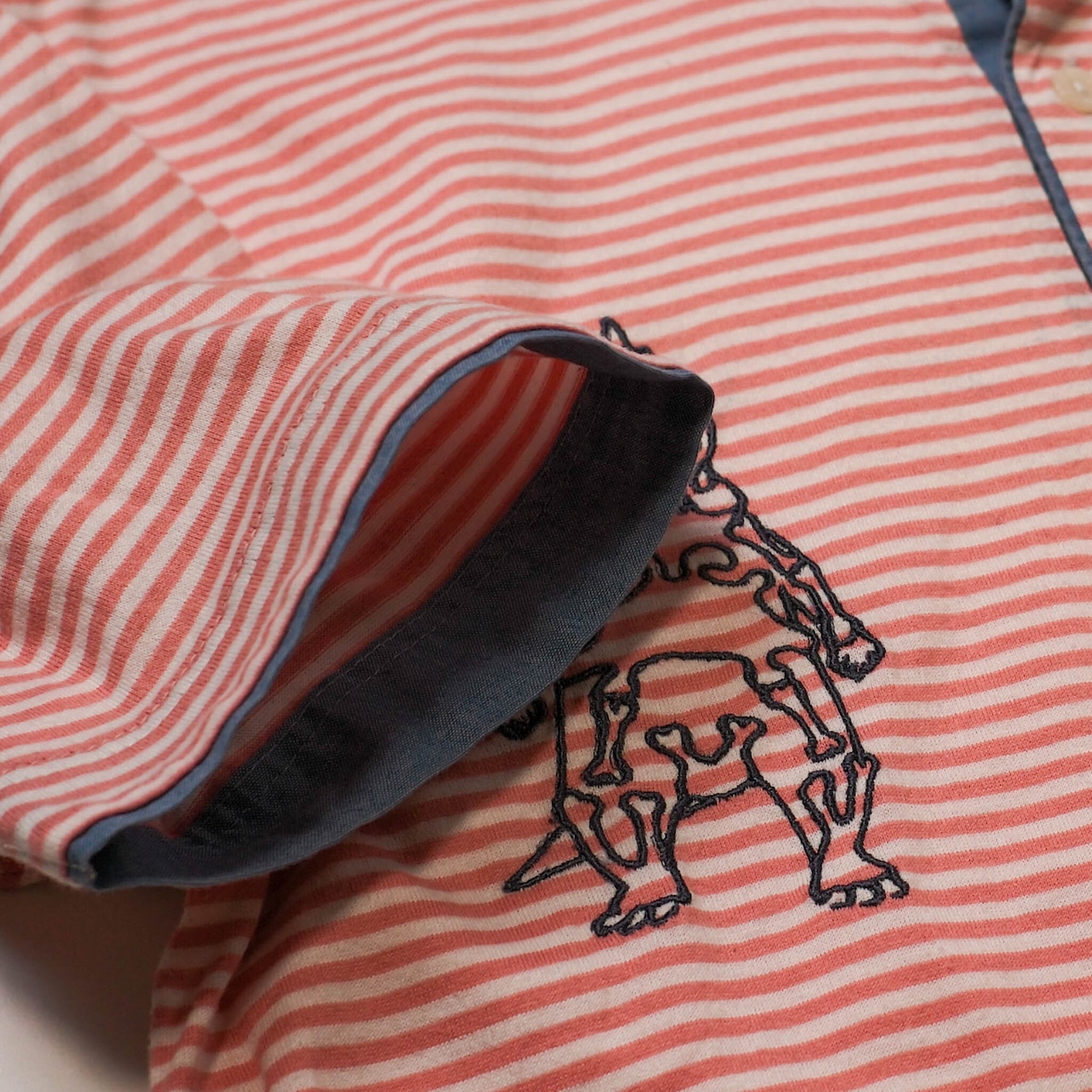 【一点物】ULTRA Embroidery Cheerful POLO "Seabozu"