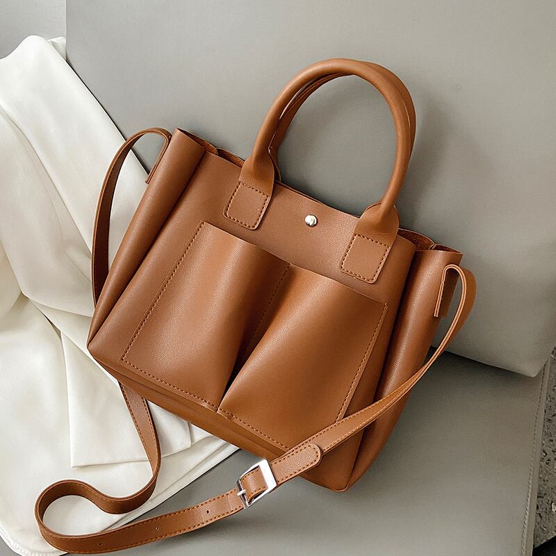 テクスチャーオールマッチイン秋冬ビッグバッグ女性大容量ショルダーバッグ2020新しいトレンディなネットレッドファッショントートバッグ Tiancai_Wing_Bag70146378149