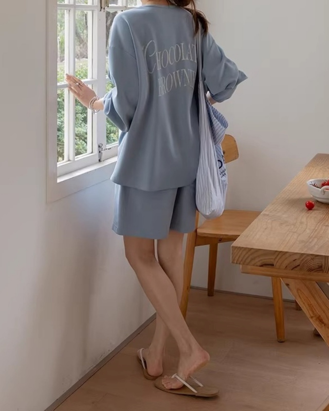 Lettering relax sweat Setup L0163