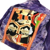 【kimonojk36】着物デニムジャケット KIMONO DENIM JACKET