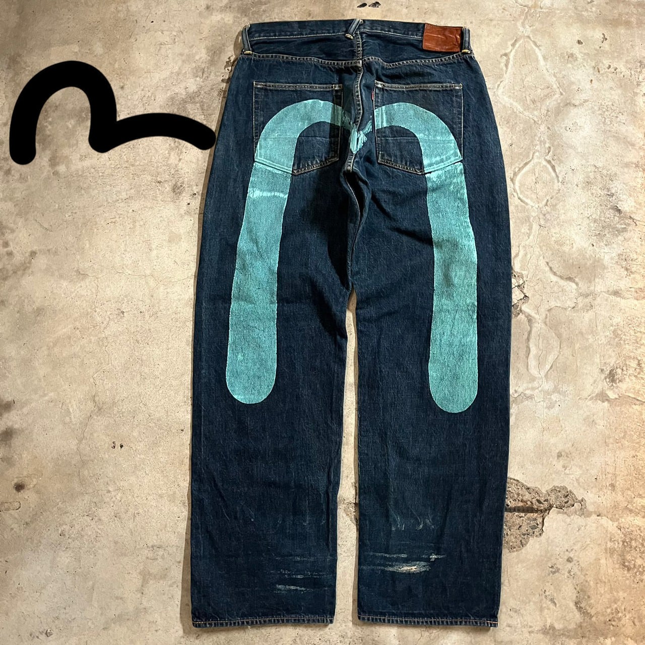 EVISU - 【最EVISU ビッグカモメ エビスデニムパンツ W36 L35中古の 