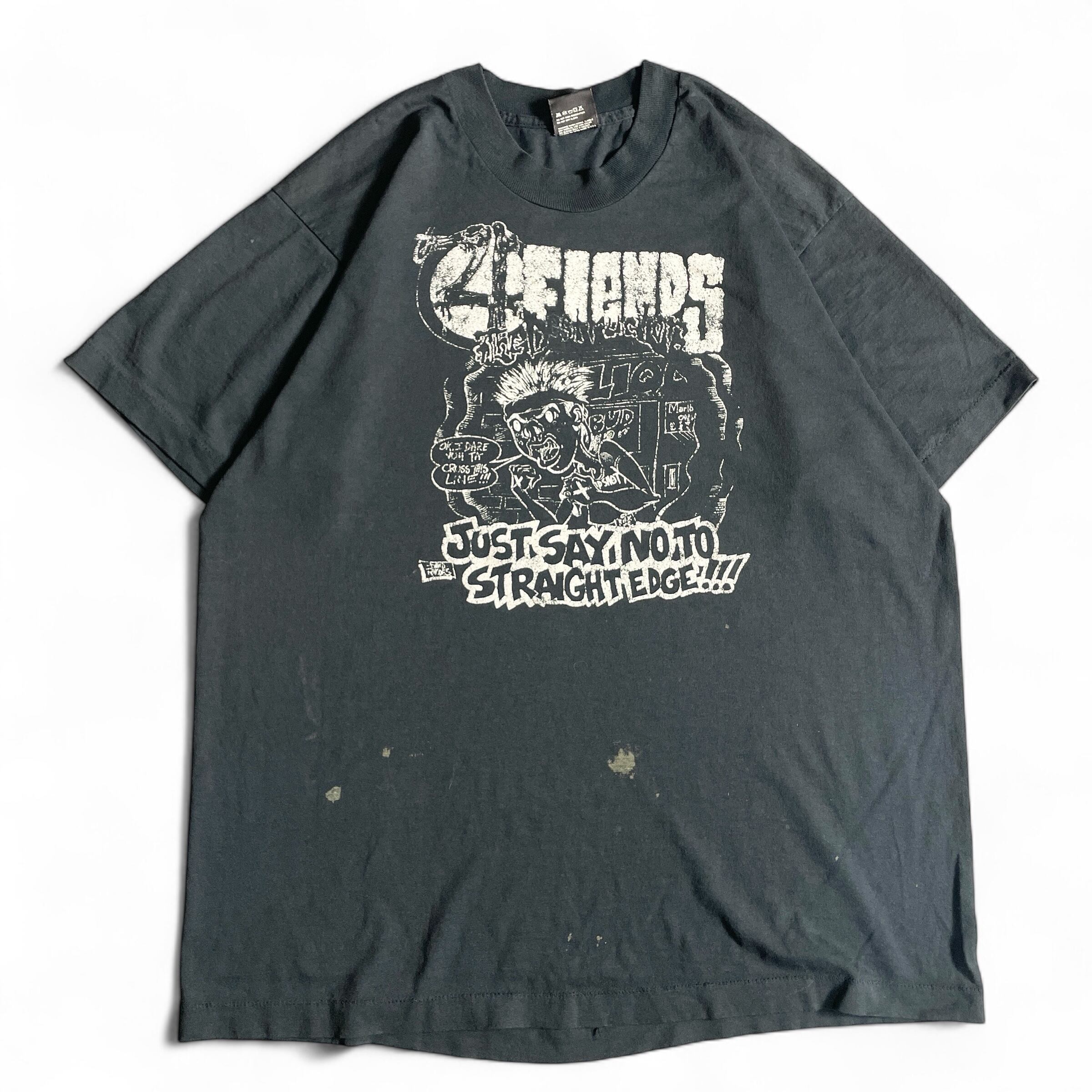 90s USA製 message slang vintage T-shirt