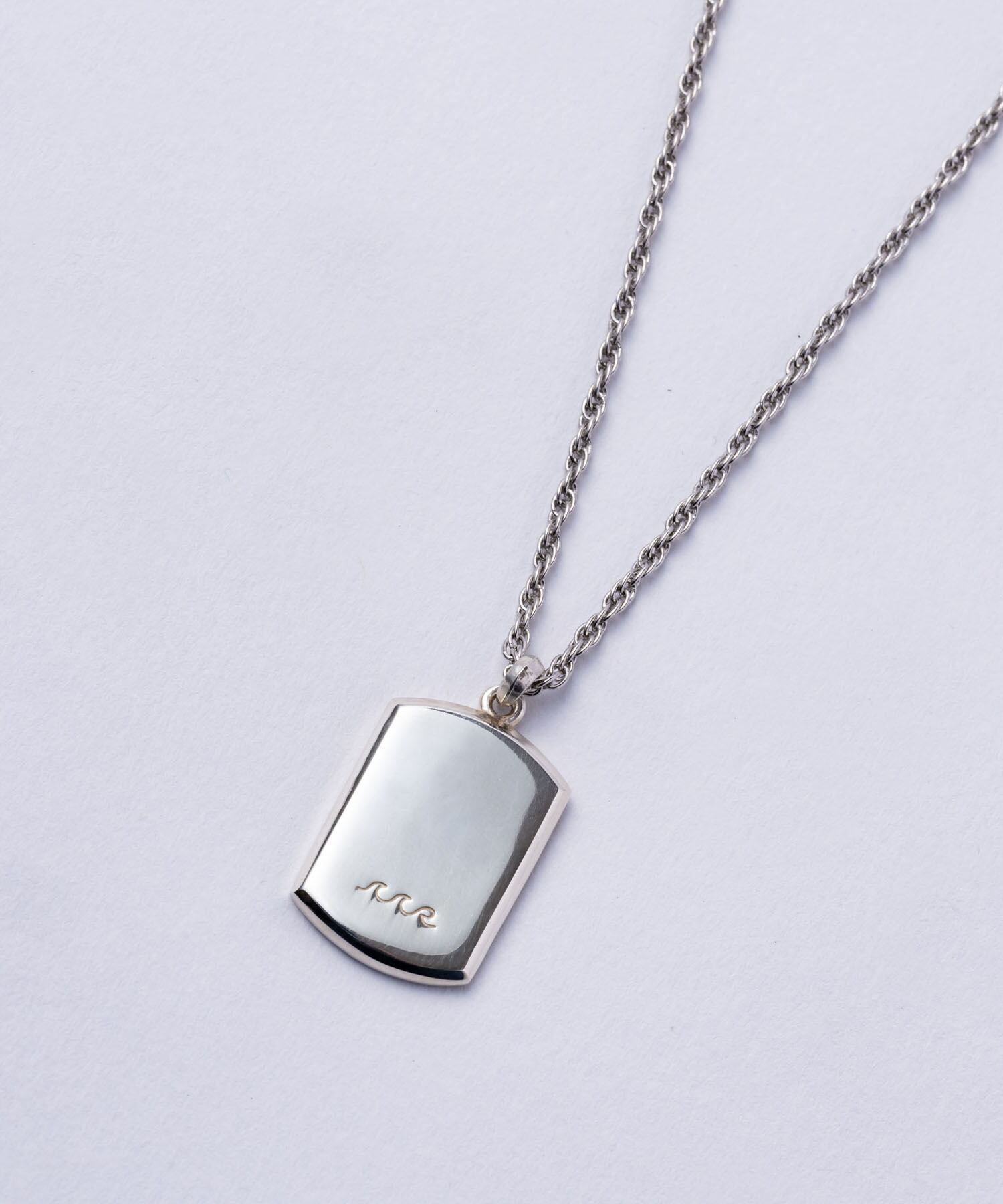 Re:roomDOG TAG PLATE TOP SCREW CHAIN NECKLACE ［REA］   #Re