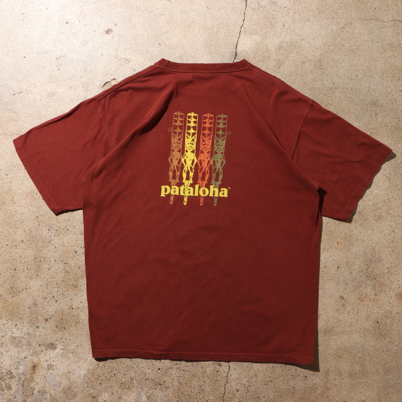 美品 L pataloha patagonia パタゴニア ベネフィシャル Tシャツ beneficial T's パタロハ 茶色 ブラウン