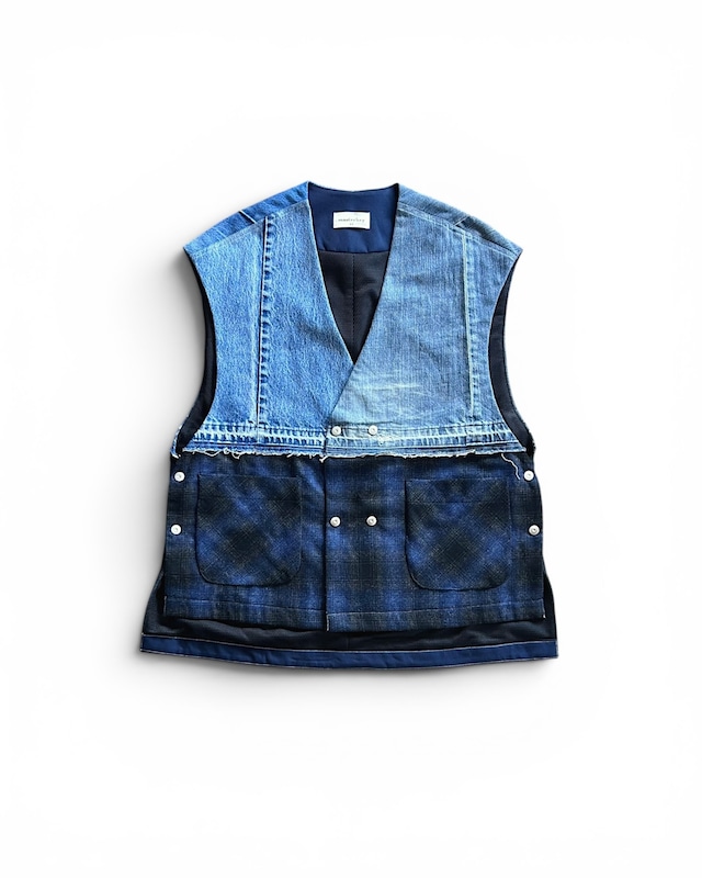 MK27A-V-01  CLOAK-VEST  #BLU  TYPE１