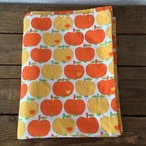 グラジエラ GRAZIELA オレンジのリンゴ柄シーツ　ヴィンテージファブリック　リメイク