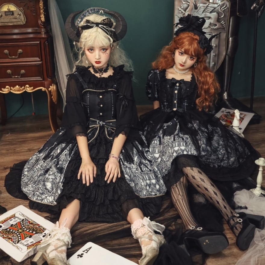 ゴスロリ通販 With U ファッション ゴスロリ ワンピース 双子コーデ