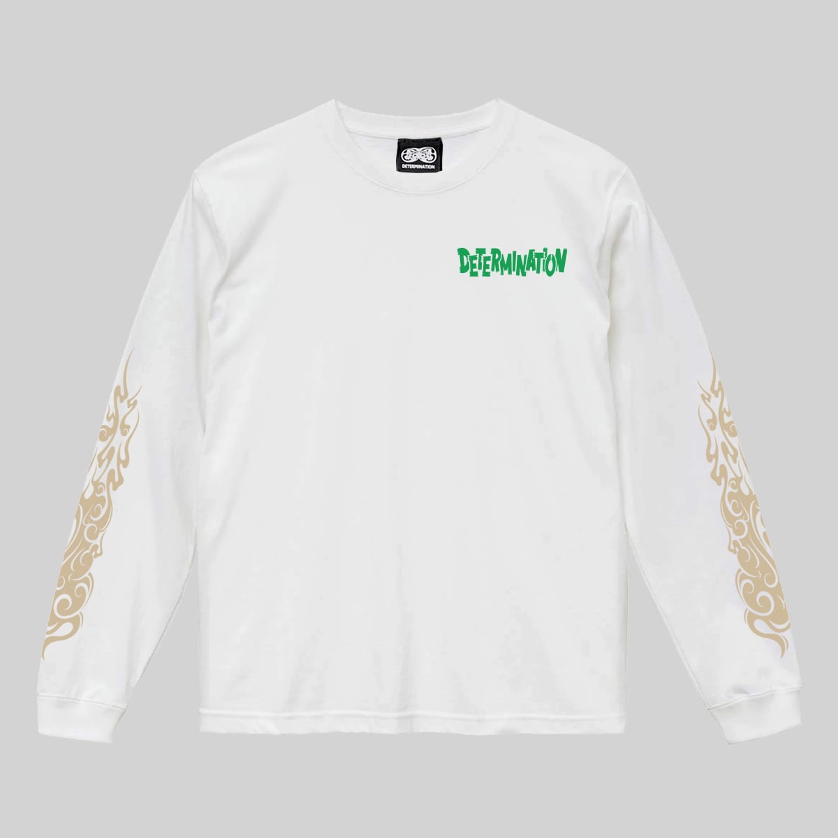達磨シリーズ /風神・雷神 ロングTシャツ 黒/白 袖プリント有 L～2XL
