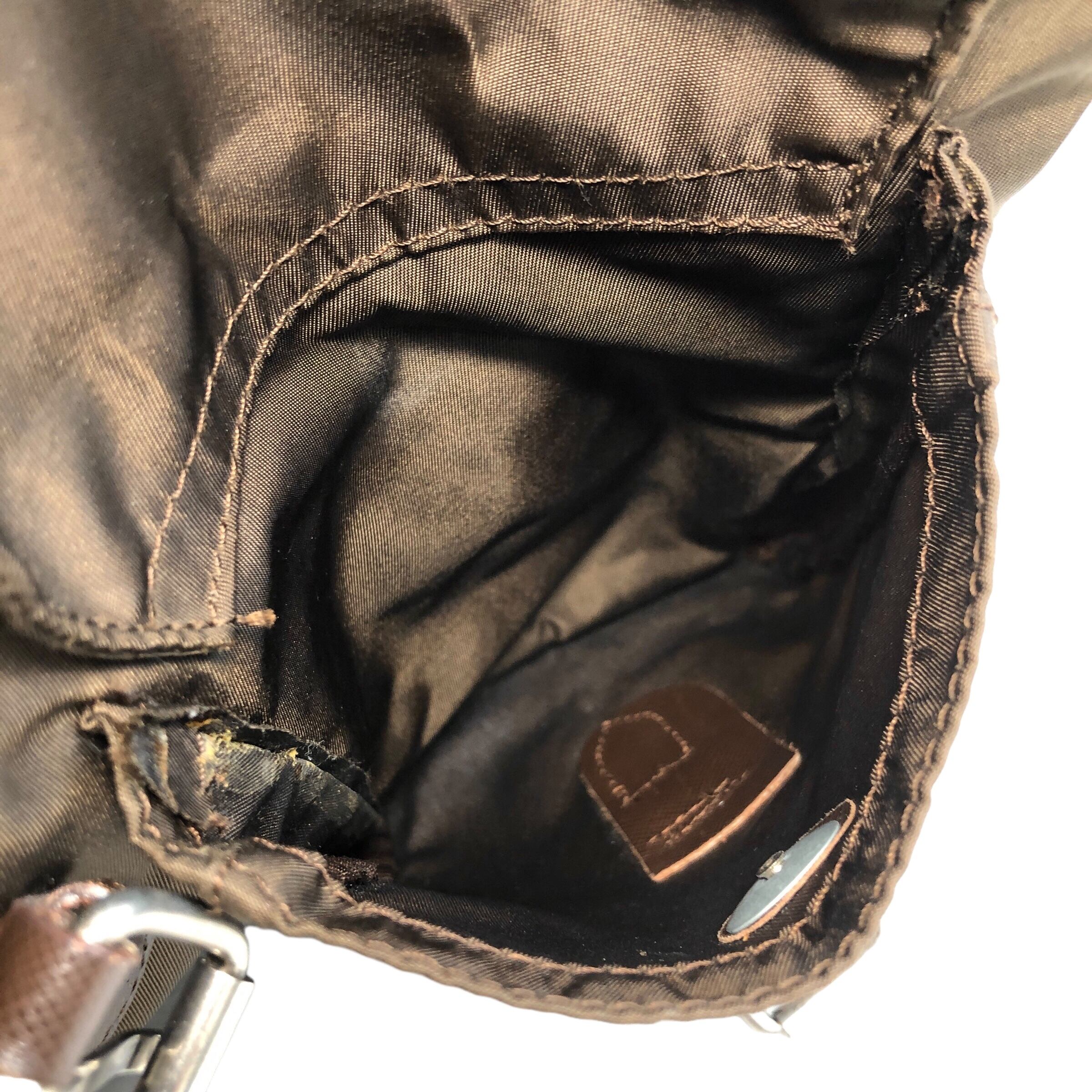 PRADA プラダ バックパック ブラウン トライアングルロゴ ナイロン