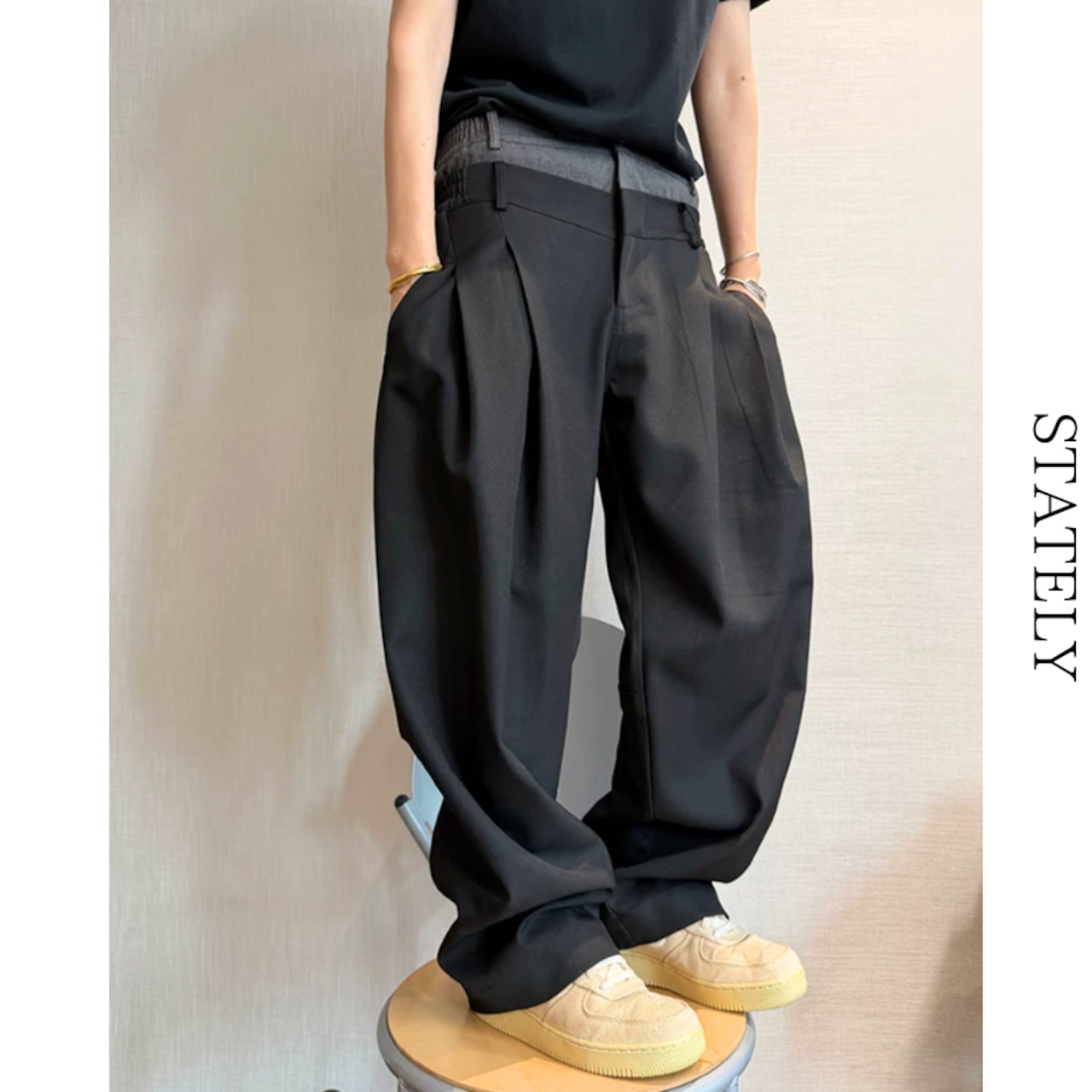 Double Waist バレルパンツ_B21・画像9