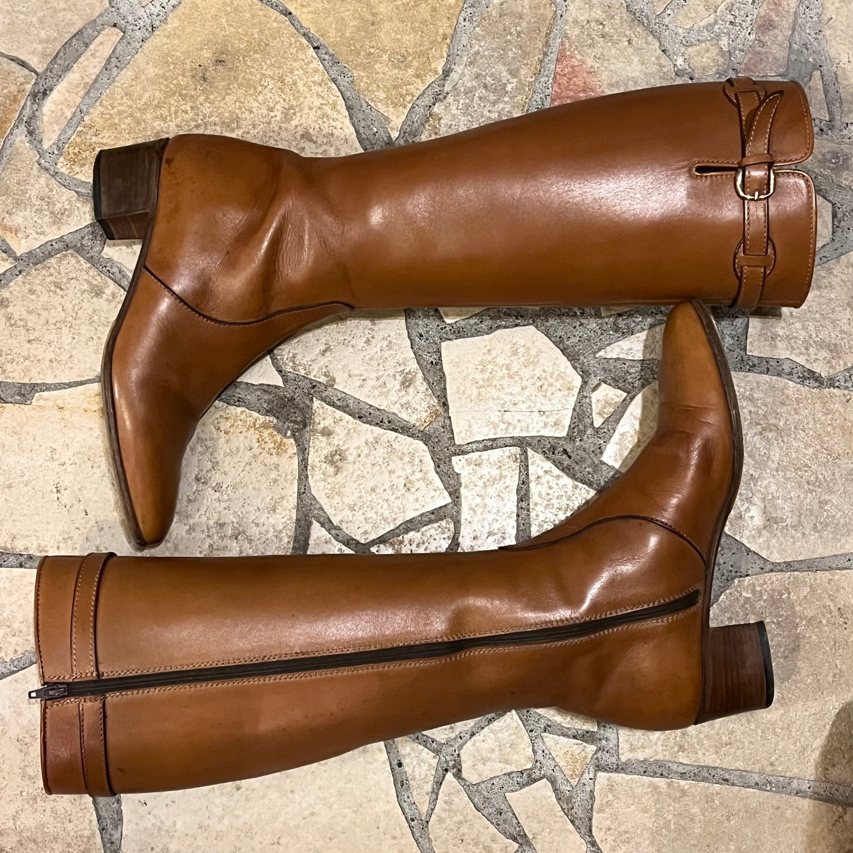 tanino crisci “camel long boots” size36 イタリア製 タニノ