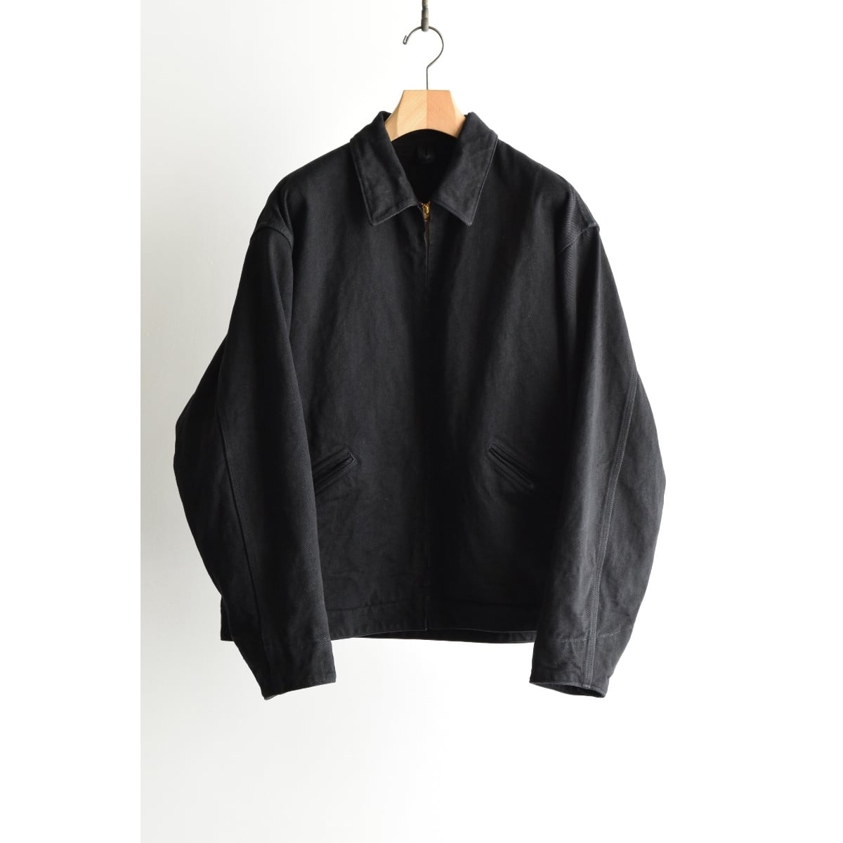 comoli ブラックデニムジップショートジャケット　3 COMOLI ｜ ブラックデニム ジップショートジャケット | HJ GALLERY