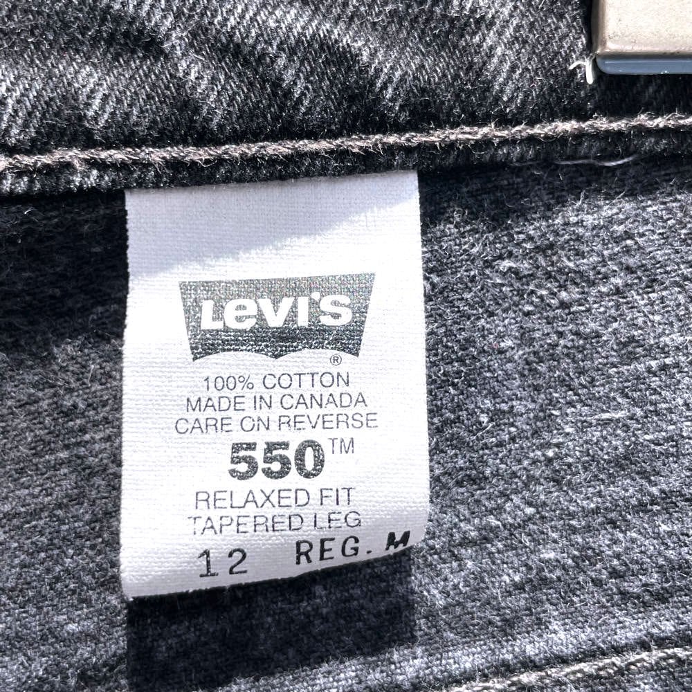Levis 550 Black [Levis 550 Made In Canada] Vintage Black Denim Pants W-31 |  beruf