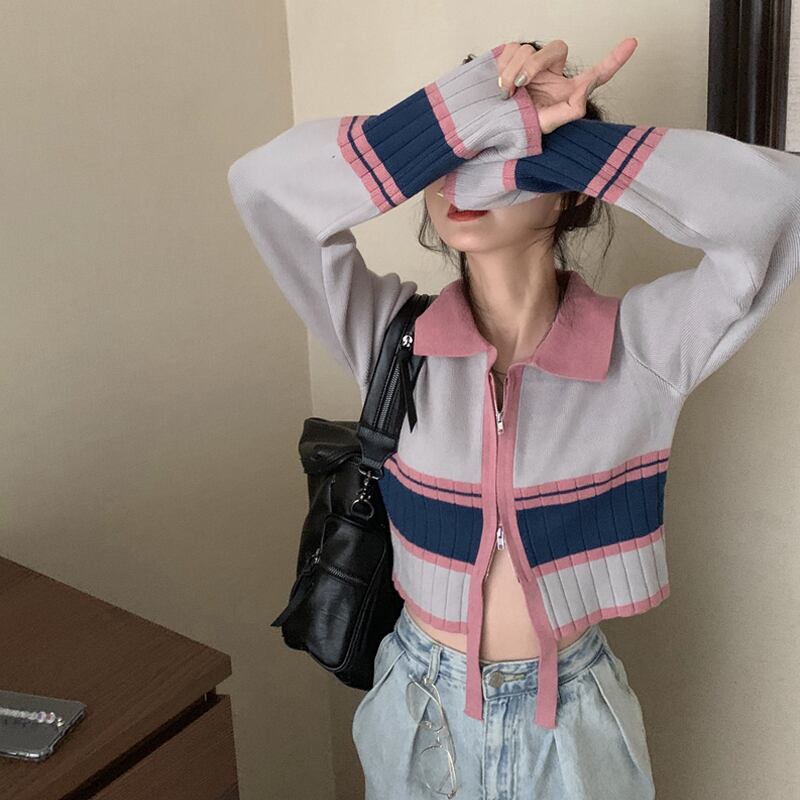 スプリングセーター カーディガントップス ロング 春物 試着室67965854441