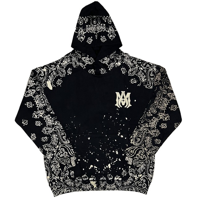 並行輸入品] AMIRI アミリ BANDANA BLEACH ALL OVER HOODIE バンダナ柄 