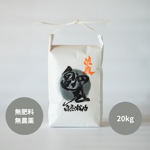 自然栽培米【亀の尾】20kg 玄米