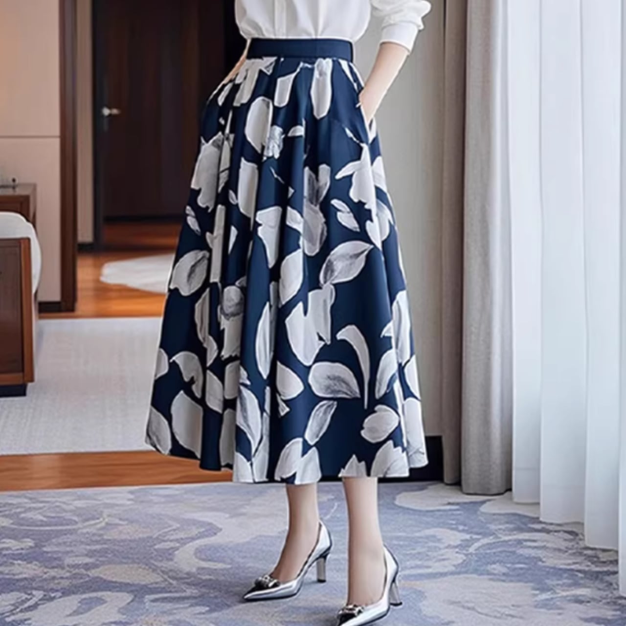 花柄スカート 00062