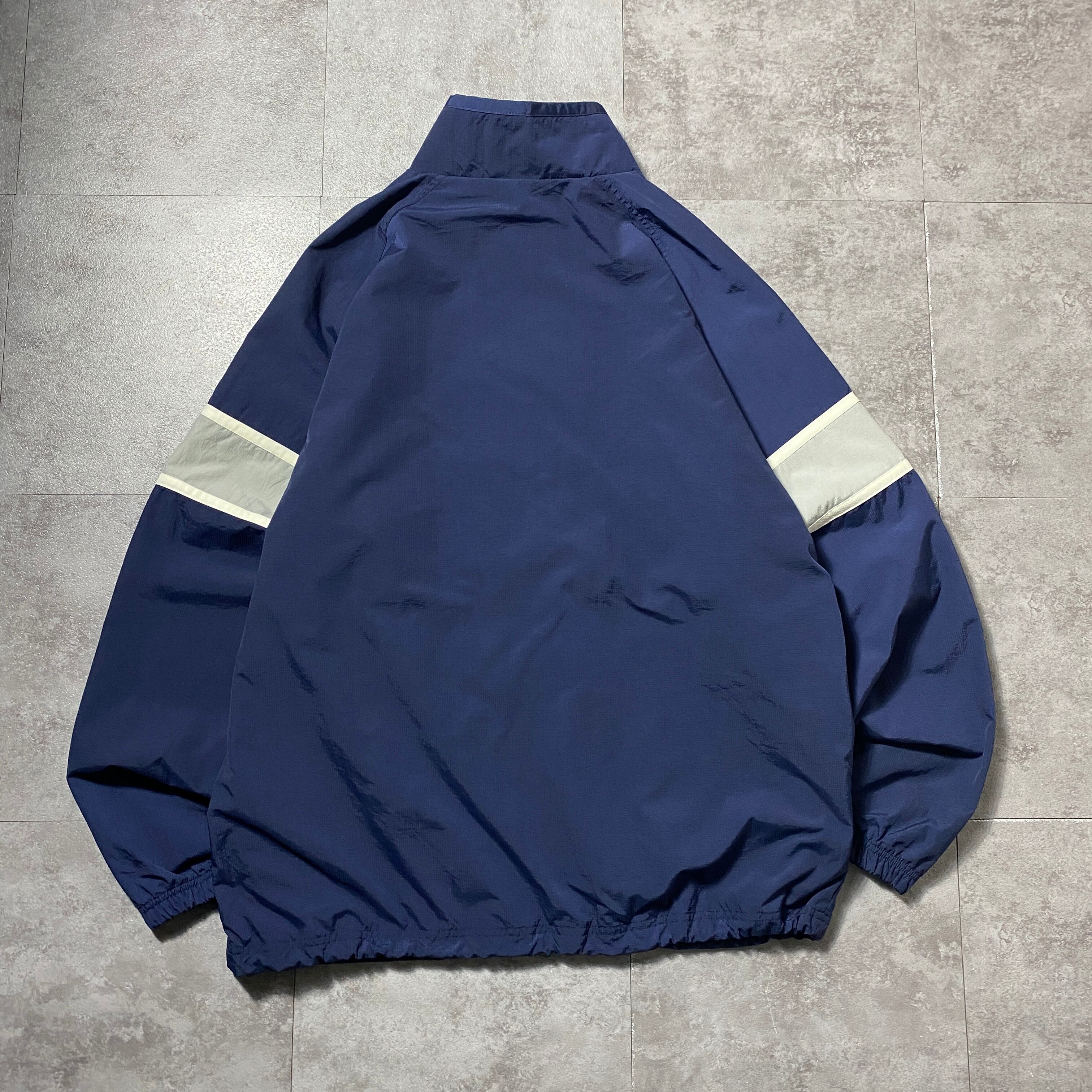 00's Reebok リーボック 刺繍ワンポイント ベクターロゴ ネイビー