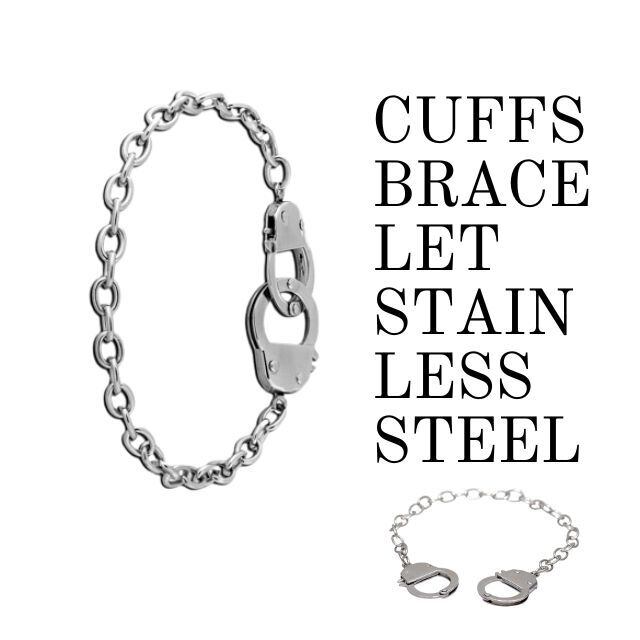 ステンレスブレスレット 手錠 ユニセックス ステンレス アクセサリー