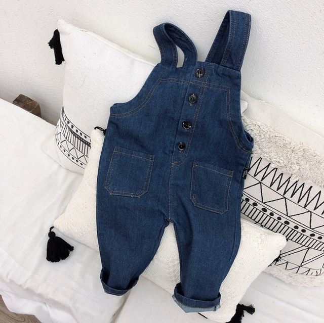 【即納】デニムオーバーオール 90〜100cm FR037