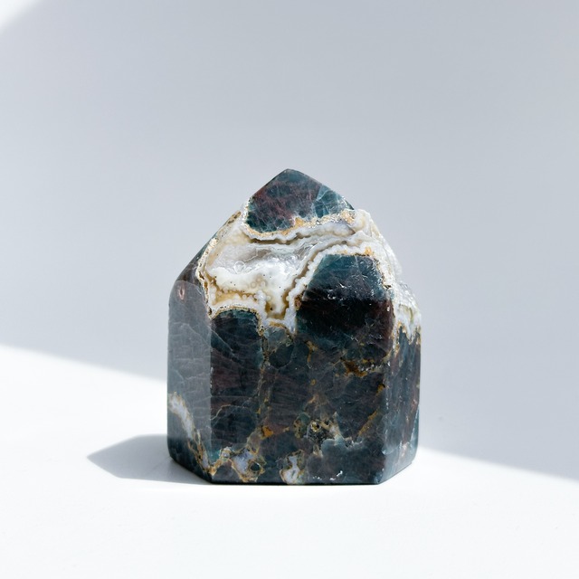 ブルーアパタイト タワー型42◇Blue apatite ◇ 天然石・鉱物・パワーストーン