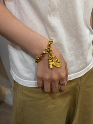 Salvatore Ferragamo/ vintage gold bracelet.(o)