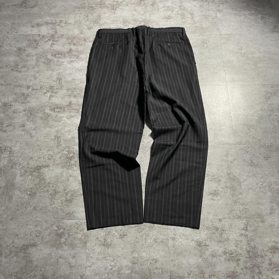 00s old GUCCI slacks black stripe | ib2