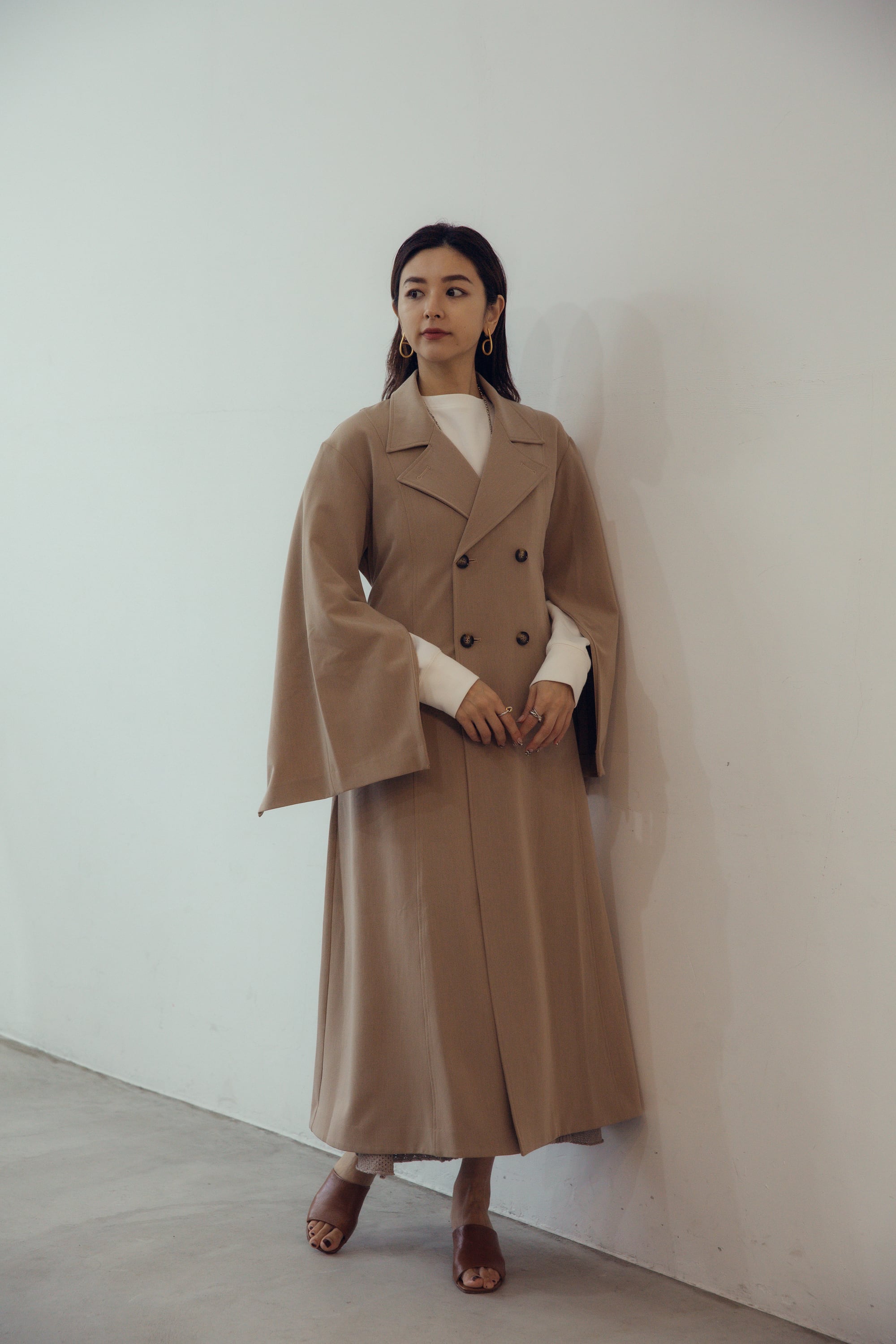 DESIGN SLEEVE TRENCH COAT 【CA2S-C290】 | CIEL'AIR