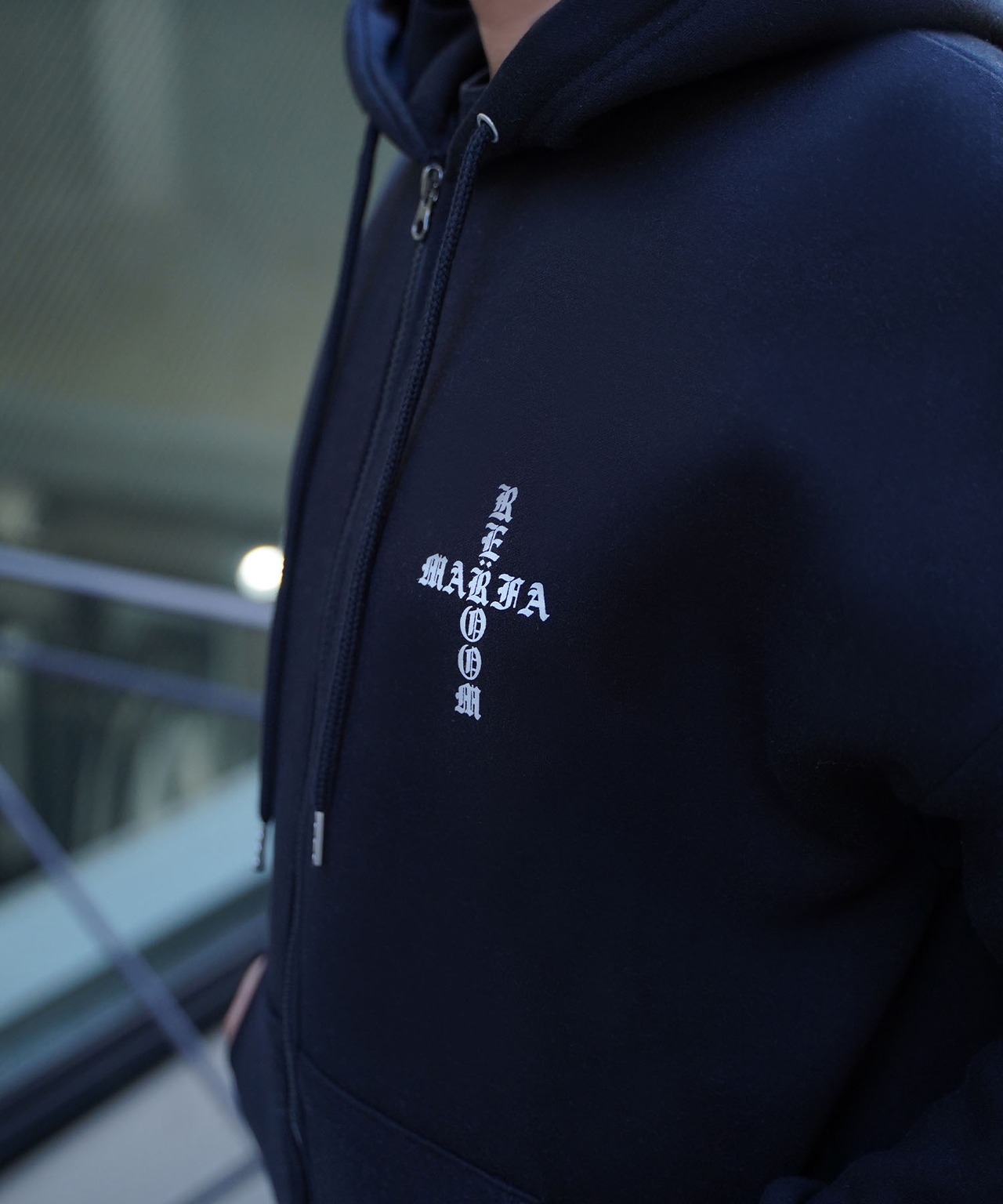 【#Re:room】MARFA PRINT ZIP PARKA［REC737］