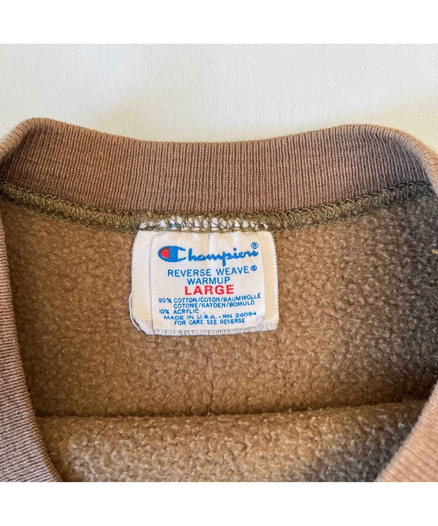 80's USA製 champion reverse weave 目あり無地スウェットシャツ