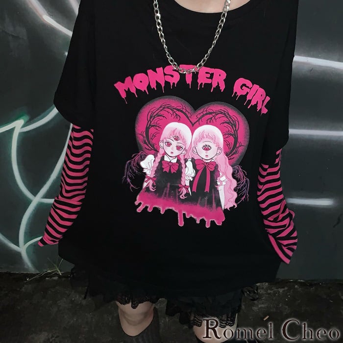 rosy monster ボーダーティシャツ