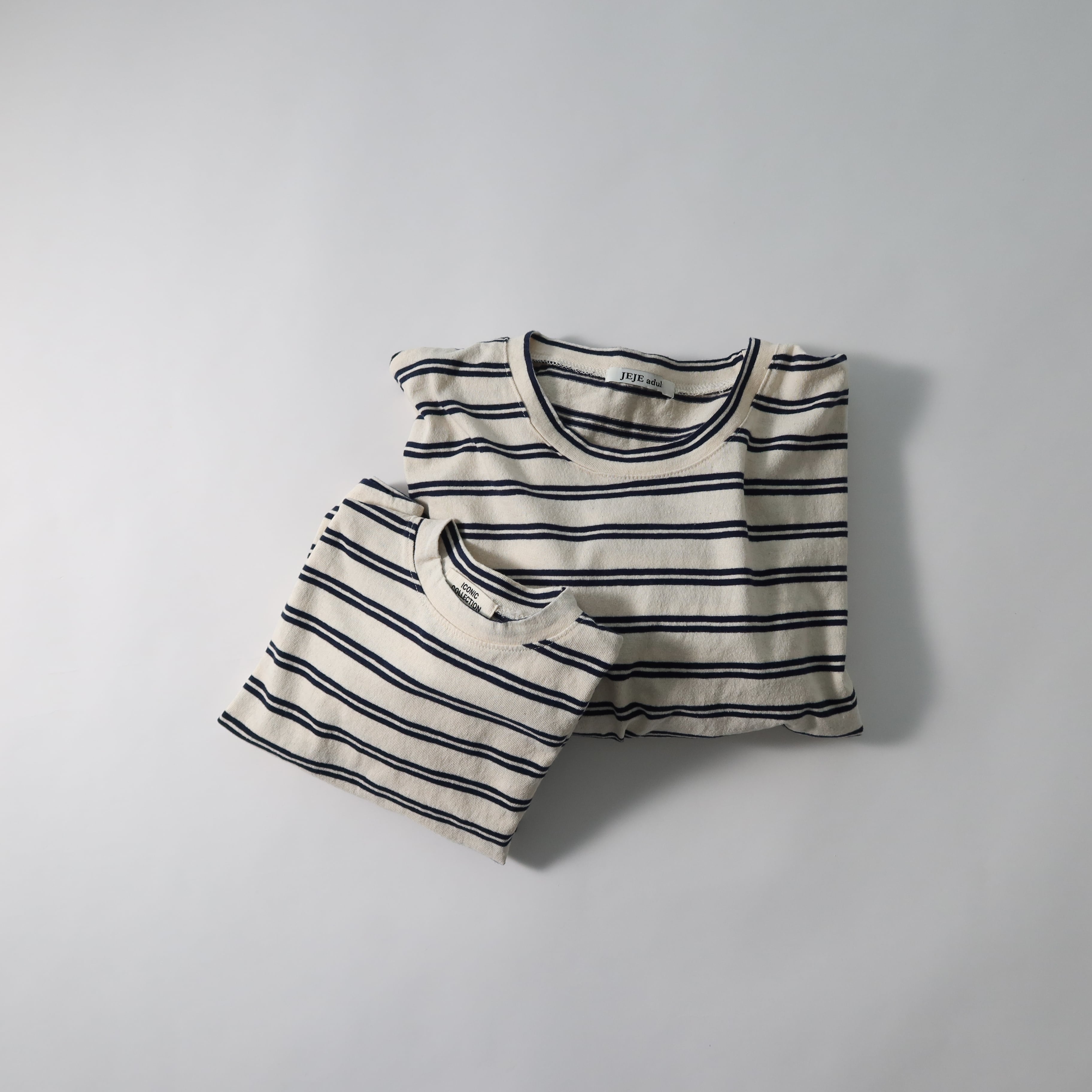 こども)ボーダーパターンT