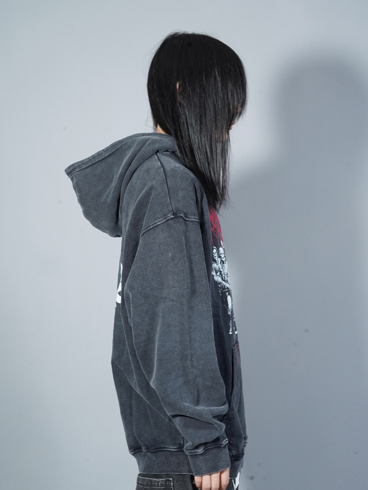 【LOVE KILLER】skull rock graphic logo hoodie