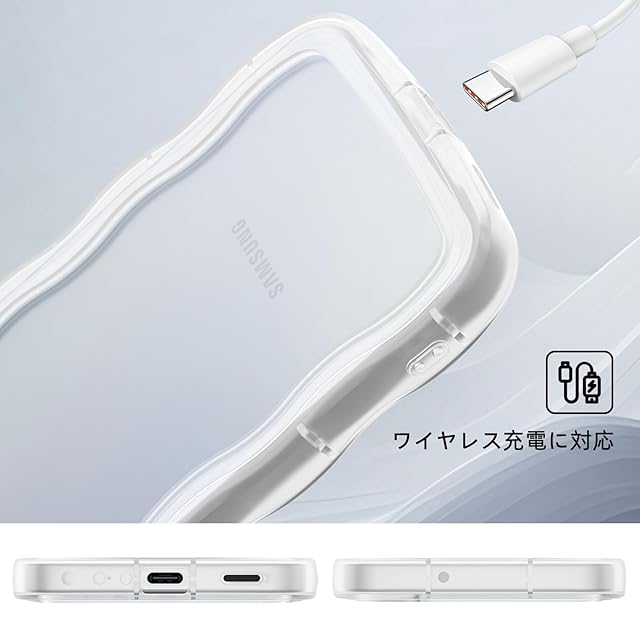 Casesmo Galaxy A25 5G ケース かわいい SC-53F スマホケース うねうね