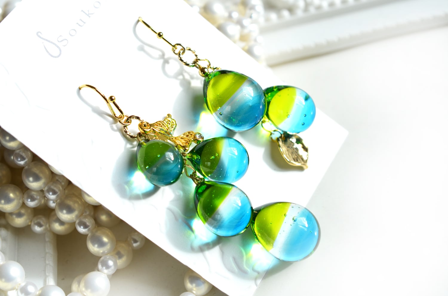 菜の花と空＊アシンメトリーピアスorイヤリング | Soukore（ソウコレ）