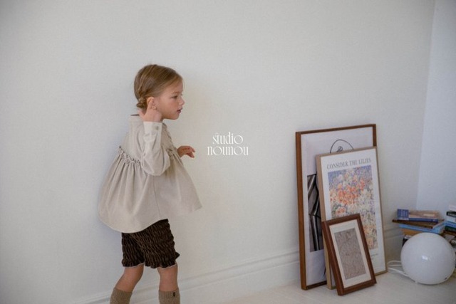 【予約商品】2025 冬 新作 STUDIO NOUNOU スタジオヌヌ 2色展開 チューリップブラウス